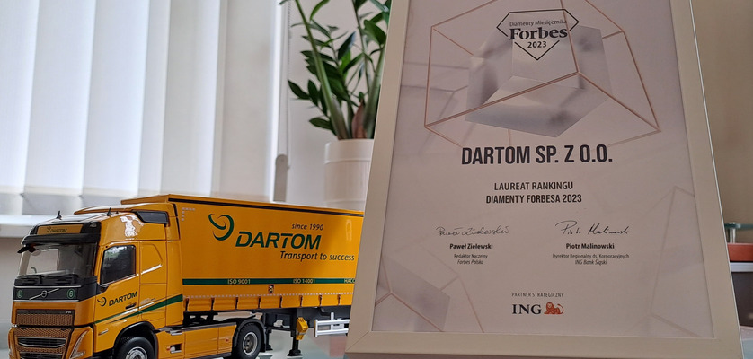 Dartom laureatem Diamentów Forbesa 2023